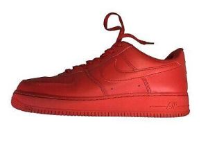 Nike Air Force 1 AF1 Low Men's Triple Red Sneakers Shoes CW6999-600 Size 13