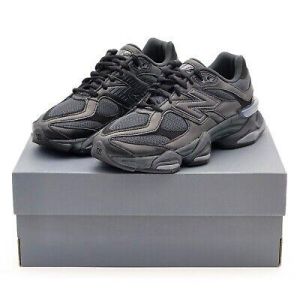 eliraz&sivan  brands נעלי גברים ממותגים  U9060NRI New Balance 9060 Triple Black Leather (Men's)