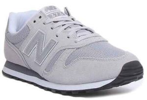 Mens New Balance 373 Leather Trainers Shoes Vintage Classics Sneakers Grey