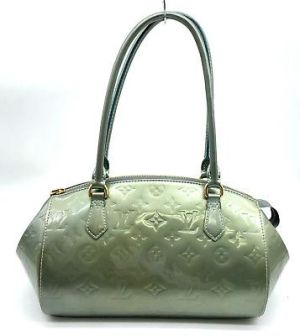 Auth LouisVuitton Vernis  Green SherWood PM M91560 Shoulder bag SKS2137