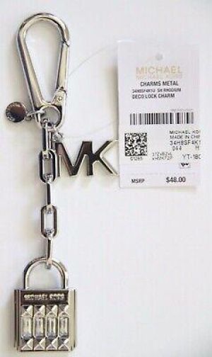 eliraz&sivan  brands מותגי אופנה נשים  Michael Kors Silver Deco lock charm,  Padlock Design Charm