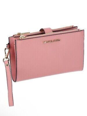 eliraz&sivan  brands מותגי אופנה נשים  Michael Kors Jet Set Travel Large Double Zip Wristlet Phone Wallet Primrose Pink