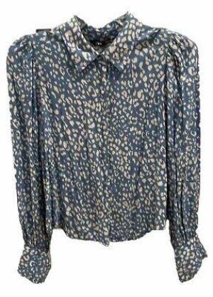 ZARA Long-sleeved Aqua Button Up Blouse - Large