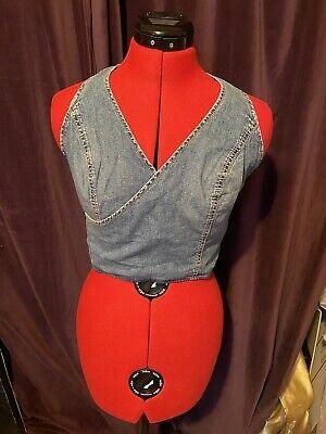 Zara Denim Halter Top - S