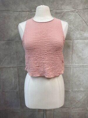 Zara Women's Sleeveless Blouse Top Pink Size S Small