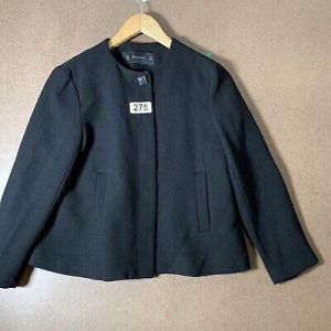 eliraz&sivan  brands zara Zara Basics Jacket Adult Size Small Black Long Sleeve Men’s 21x19 Fully Buttoned