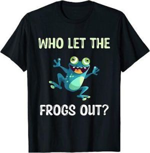 Who Let The Frogs Out Funny Passover Jewish Matzah T-Shirt