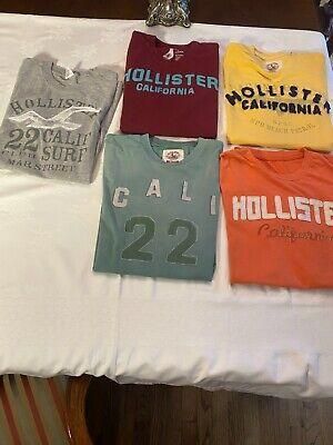 5 Hollister boys Cotton SZ Med. (NOT OUTLET). worn only a couple Pristine cond.