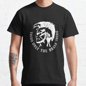 New Limited art Diesel only the brave Diesel White Classic T-Shirt