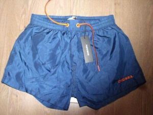 Diesel BMBX Sandy 2.017 Beach Swim Shorts Navy Blue XS & S New BNWOT & BNWT