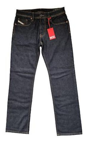 eliraz&sivan  brands DIESEL Mens Diesel Jeans Larkee Deep Dark Blue L32 Regular Straight Stretch New-