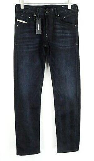 eliraz&sivan  brands DIESEL DIESEL Belther-R R46D8 W29/L32 Men Jeans Slim Taper Fit Dark Blue Cotton Stretch