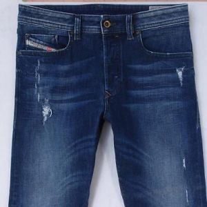 eliraz&sivan  brands DIESEL Mens Diesel BUSTER Slim Tapered Spandex Blue Jeans W30 L32-