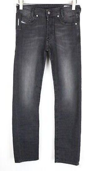 eliraz&sivan  brands DIESEL DIESEL Akee 0687J W28/L30 Men Jeans Slim Taper Fit Washed Grey Cotton Stretch