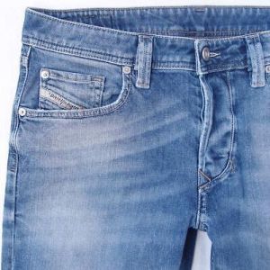 eliraz&sivan  brands DIESEL Mens Diesel LARKEE-BEEX 0833P Stretch Tapered Blue Jeans W32 L34