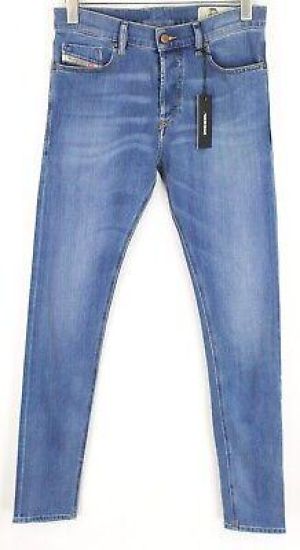 eliraz&sivan  brands DIESEL DIESEL Tepphar-X R8XA3 W29/L34 Men Jeans Slim Carrot Fit Blue Stretch Buttoned