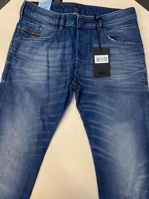 eliraz&sivan  brands DIESEL Mens Diesel Stretch Denim D-BAZER 0090D Washed Slim Tapered fit Jeans Blue offer