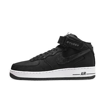 eliraz&sivan  brands נעלי גברים ממותגים  [DJ7840-001] Mens Nike X Stussy Air Force 1 Mid