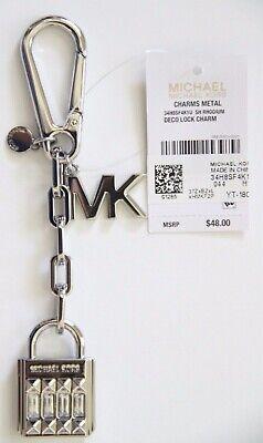 eliraz&sivan  brands מותגי אופנה נשים  Michael Kors Silver Deco lock charm,  Padlock Design Charm