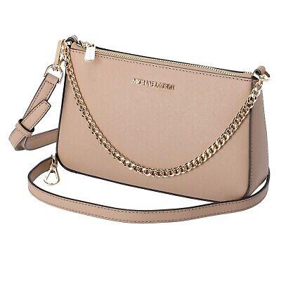 eliraz&sivan  brands מותגי אופנה נשים  Michael Kors Jet Set Travel Medium Zip Pouchette Crossbody Camel Leather