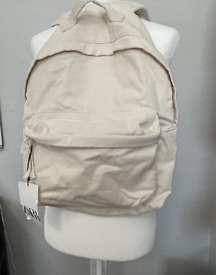 eliraz&sivan  brands zara NWT Zara Bag White Cotton Canvas Adjustable Strap Backpack $60 Men Women Unisex