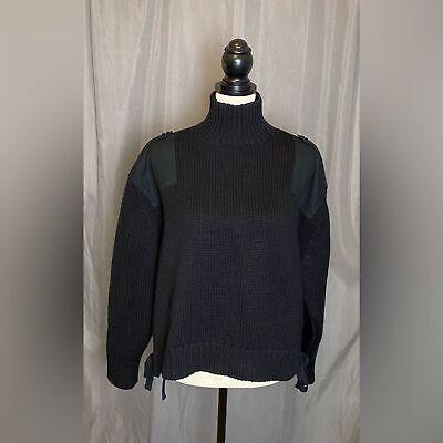 eliraz&sivan  brands zara Zara SRPLS Military Wool Sweater Black Mens M Womens L