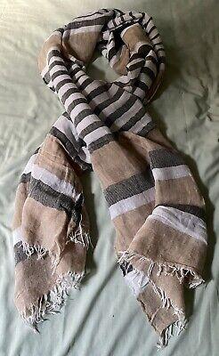 eliraz&sivan  brands zara Zara Man Scarf With Fringe - 33" W 70" L