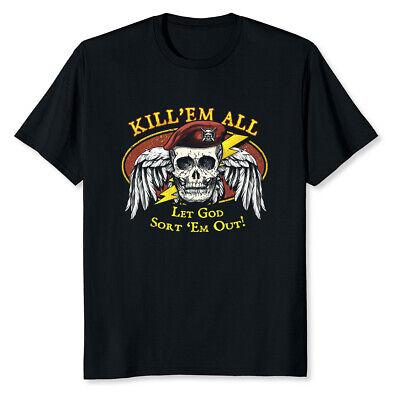 eliraz&sivan  brands outlet מותגים  NEW LIMITED Vintage Kill 'Em All Let God Sort 'Em Out T-Shirt