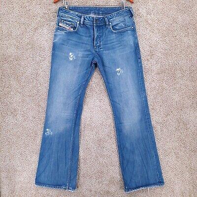 eliraz&sivan  brands DIESEL Diesel Zathan Jeans Men's 31x31 Blue Regular Bootcut Casual Cotton Distressed